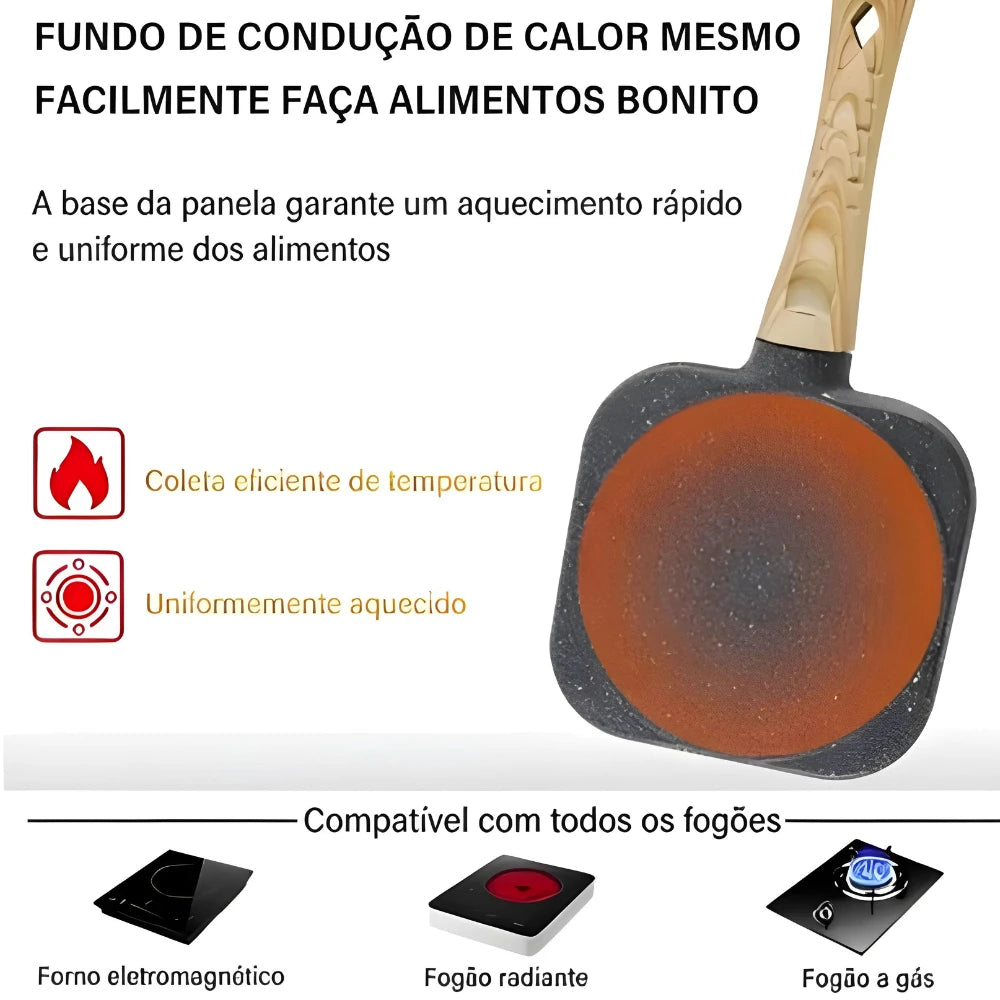 Frigideira Multifuncional ZAFFIORA — Elegância e Praticidade na Sua Cozinha Gourmet
