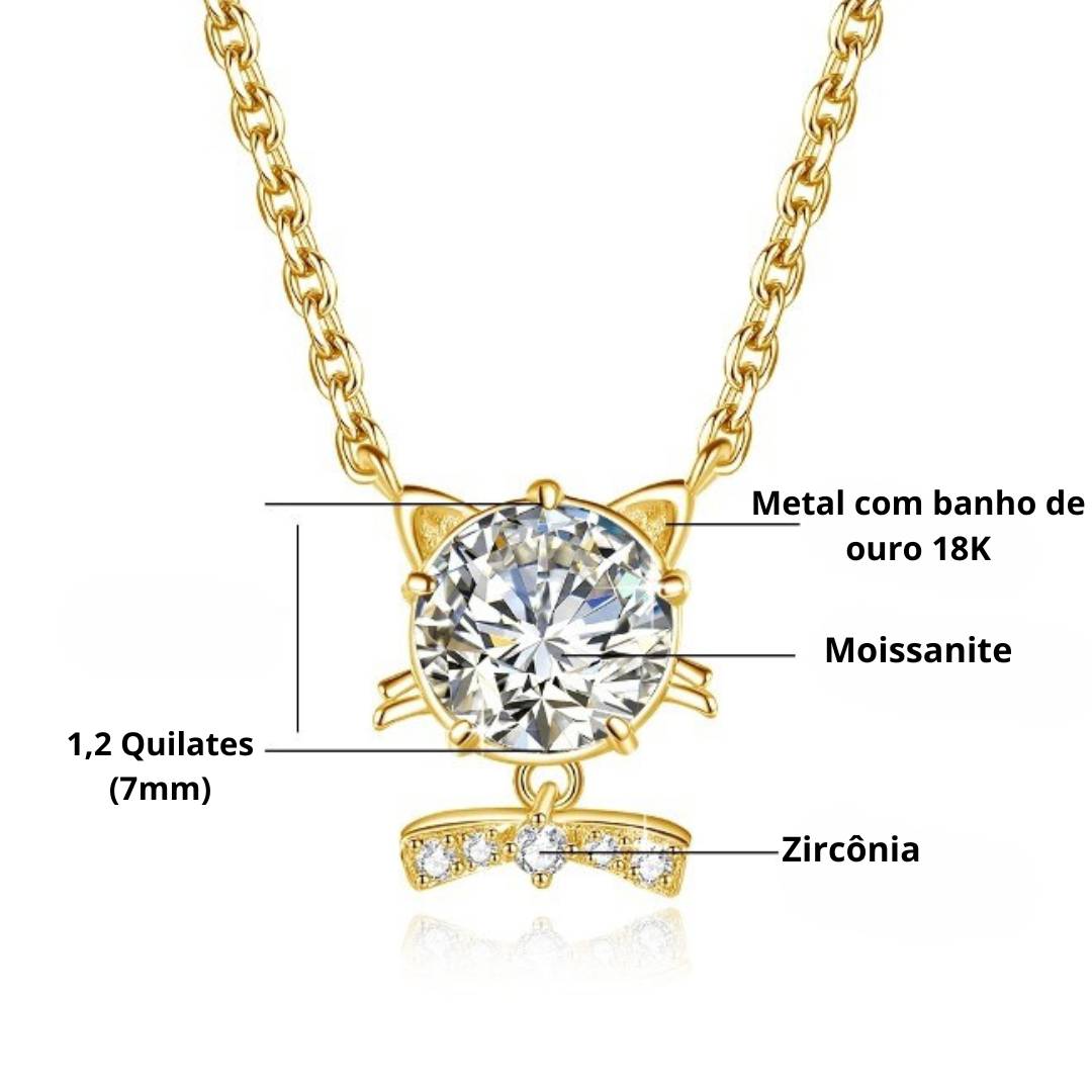 Colar ZAFFIORA Moissanite em Prata 925 com Certificação GRA – Joia Exclusiva com Design Delicado e Brilho Incomparável