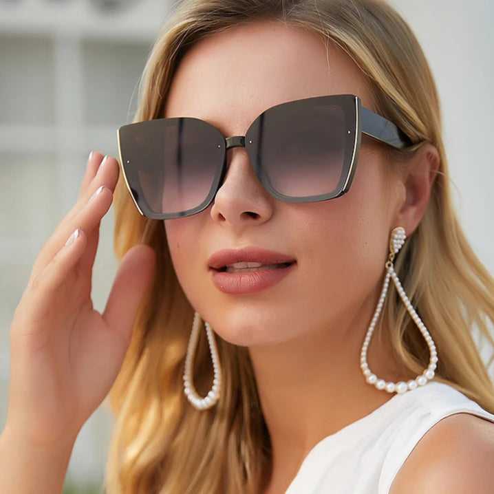 ZAFFIORA – Óculos de Sol Feminino Cat Eye | Design Retrô e Charme Fashion