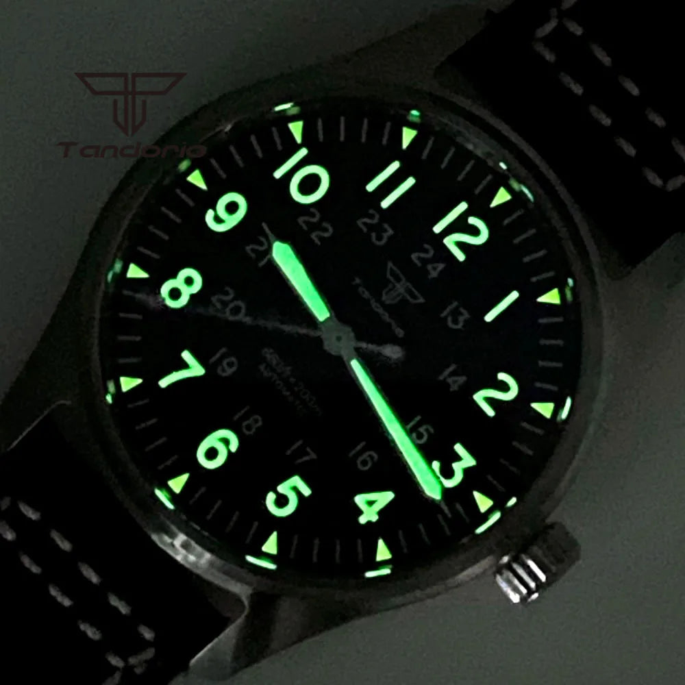 ZAFFIORA Tandorio 39mm – Relógio Automático Masculino com Movimento NH35A e Design Clássico