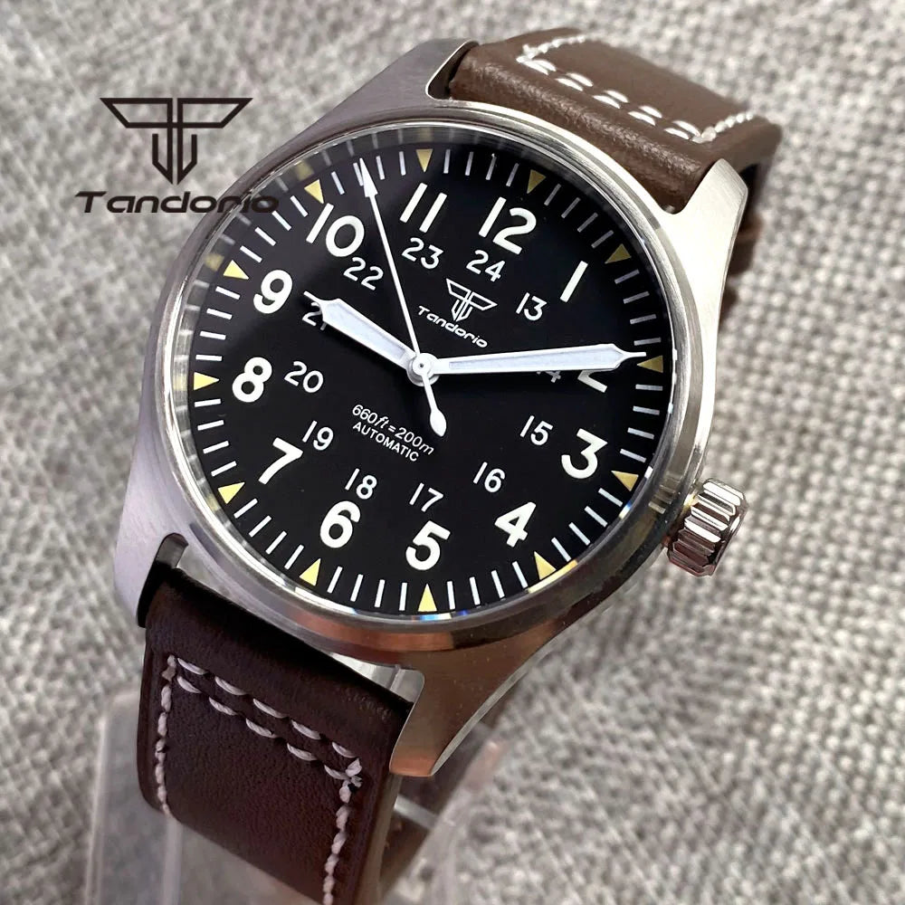 ZAFFIORA Tandorio 39mm – Relógio Automático Masculino com Movimento NH35A e Design Clássico