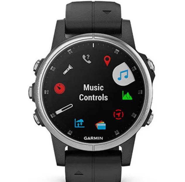 ZAFFIORA | Garmin Fenix 5S Plus – Smartwatch Esportivo GPS com Monitor de Frequência Cardíaca, Rastreamento de Velocidade, Corrida e Maratona, Resistente à Água 100m