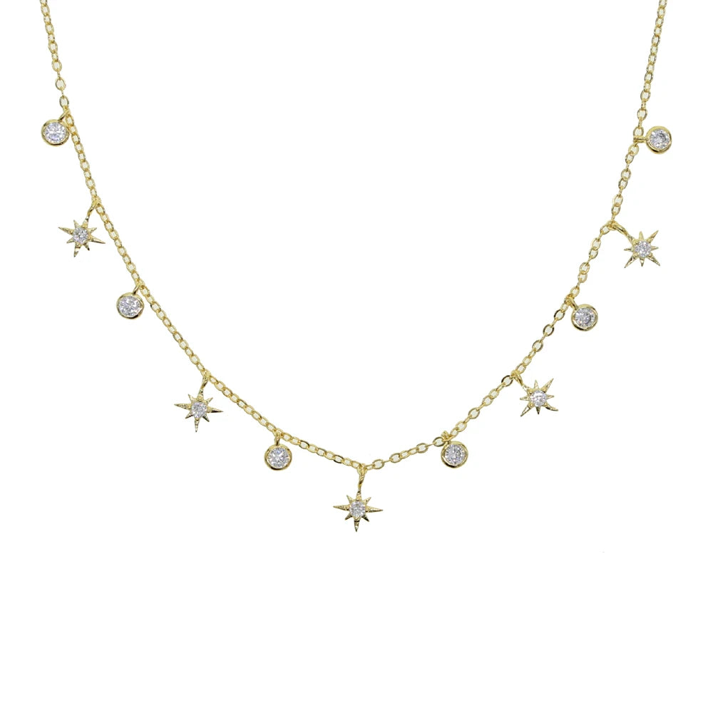 Colar Feminino Borboleta – Design com Zircônia Cúbica em Dourado ou Prateado | ZAFFIORA