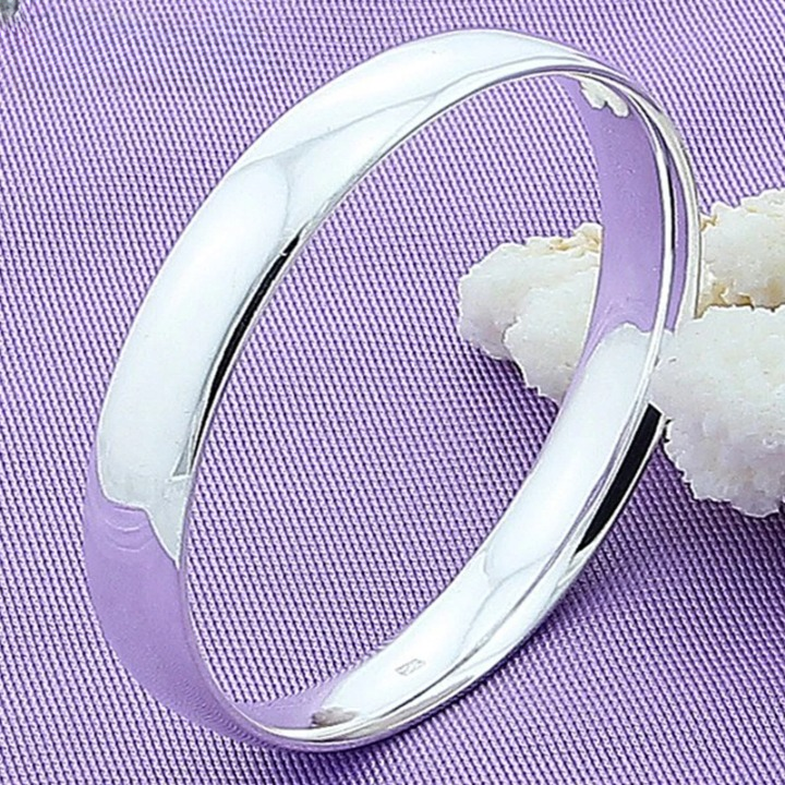Pulseira Prata 925 Maciça Doteffil 10mm Lisa Unissex – ZAFFIORA