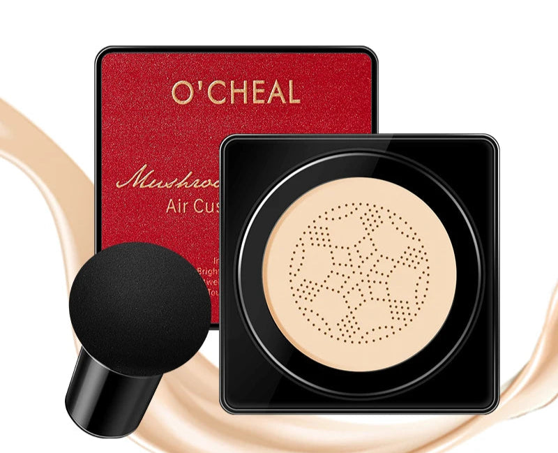 O'CHEAL Mushroom Cushion BB Cream ZAFFIORA – Base Líquida + Corretivo com Efeito Natural e Longa Duração