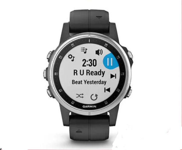 ZAFFIORA | Garmin Fenix 5S Plus – Smartwatch Esportivo GPS com Monitor de Frequência Cardíaca, Rastreamento de Velocidade, Corrida e Maratona, Resistente à Água 100m
