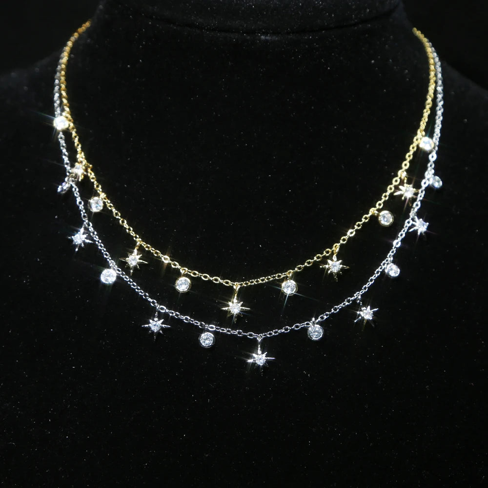 Colar Feminino Borboleta – Design com Zircônia Cúbica em Dourado ou Prateado | ZAFFIORA