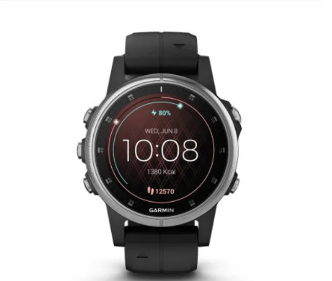 ZAFFIORA | Garmin Fenix 5S Plus – Smartwatch Esportivo GPS com Monitor de Frequência Cardíaca, Rastreamento de Velocidade, Corrida e Maratona, Resistente à Água 100m