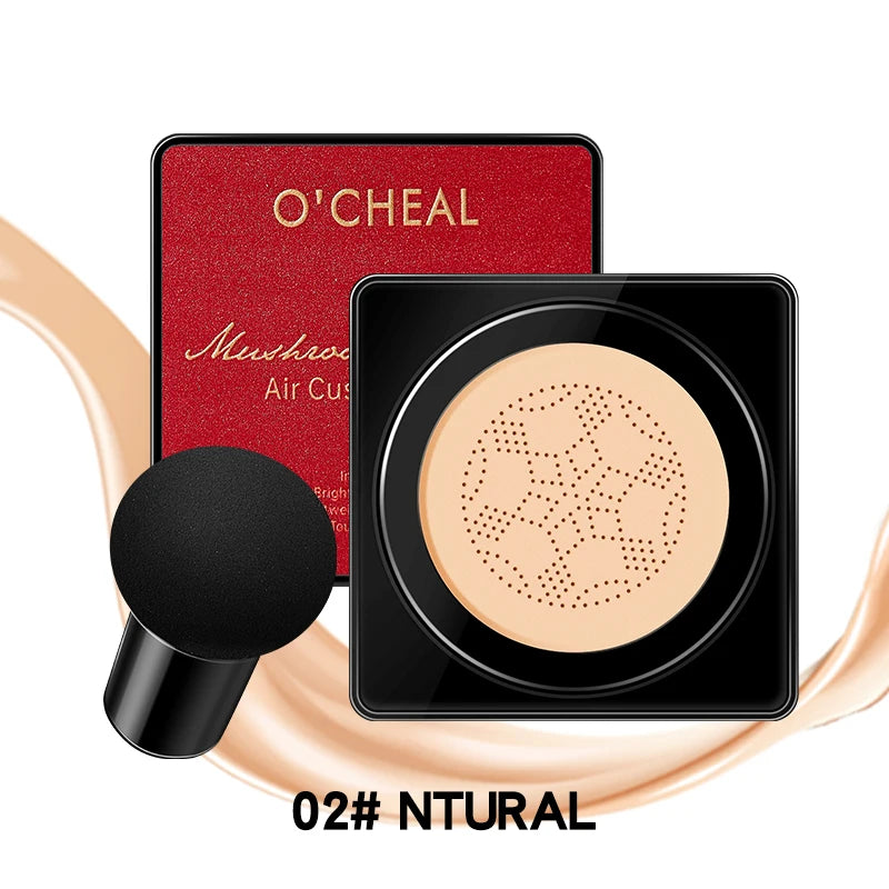 O'CHEAL Mushroom Cushion BB Cream ZAFFIORA – Base Líquida + Corretivo com Efeito Natural e Longa Duração