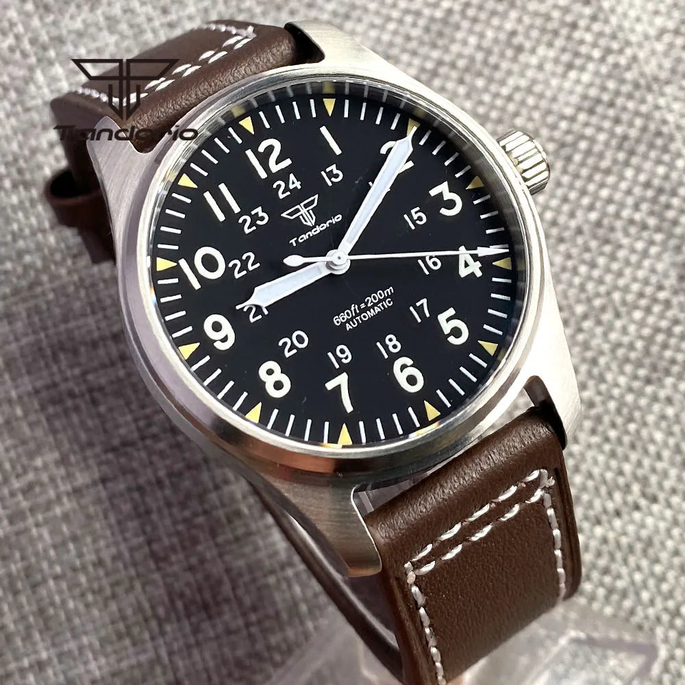 ZAFFIORA Tandorio 39mm – Relógio Automático Masculino com Movimento NH35A e Design Clássico