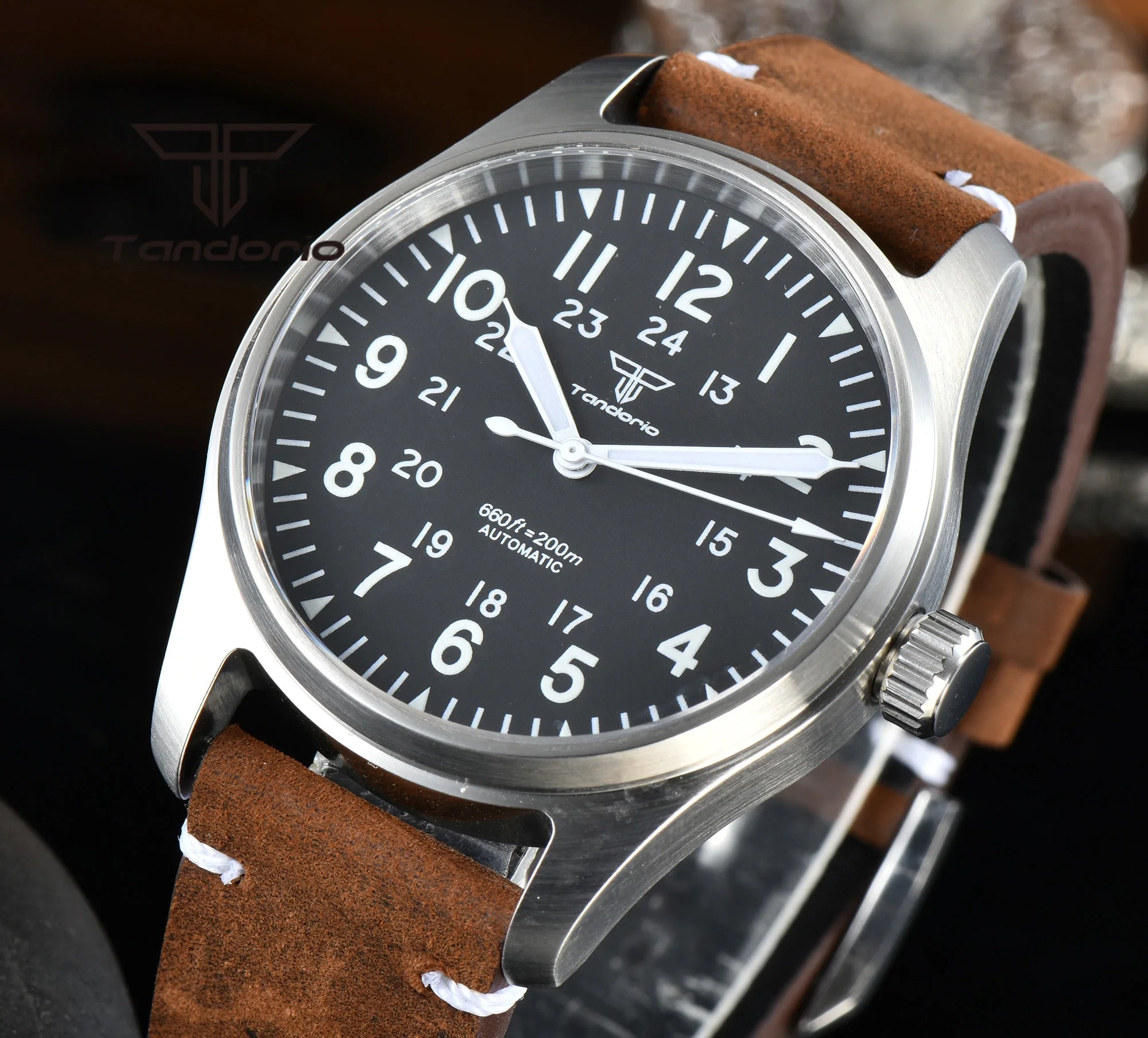 ZAFFIORA Tandorio 39mm – Relógio Automático Masculino com Movimento NH35A e Design Clássico