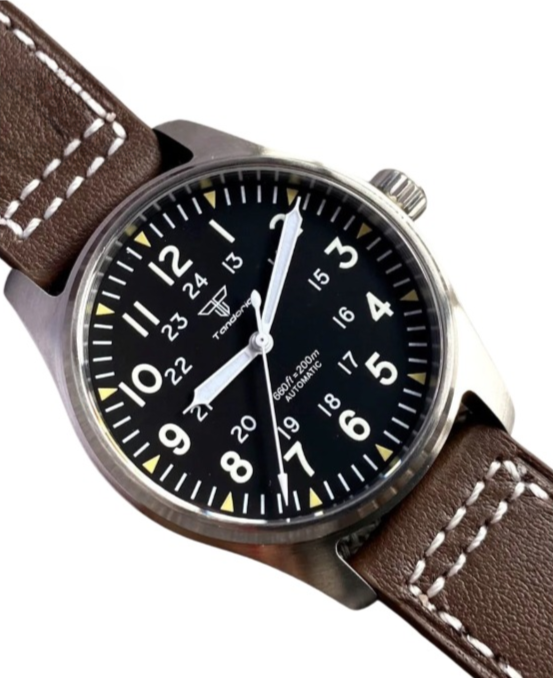 ZAFFIORA Tandorio 39mm – Relógio Automático Masculino com Movimento NH35A e Design Clássico