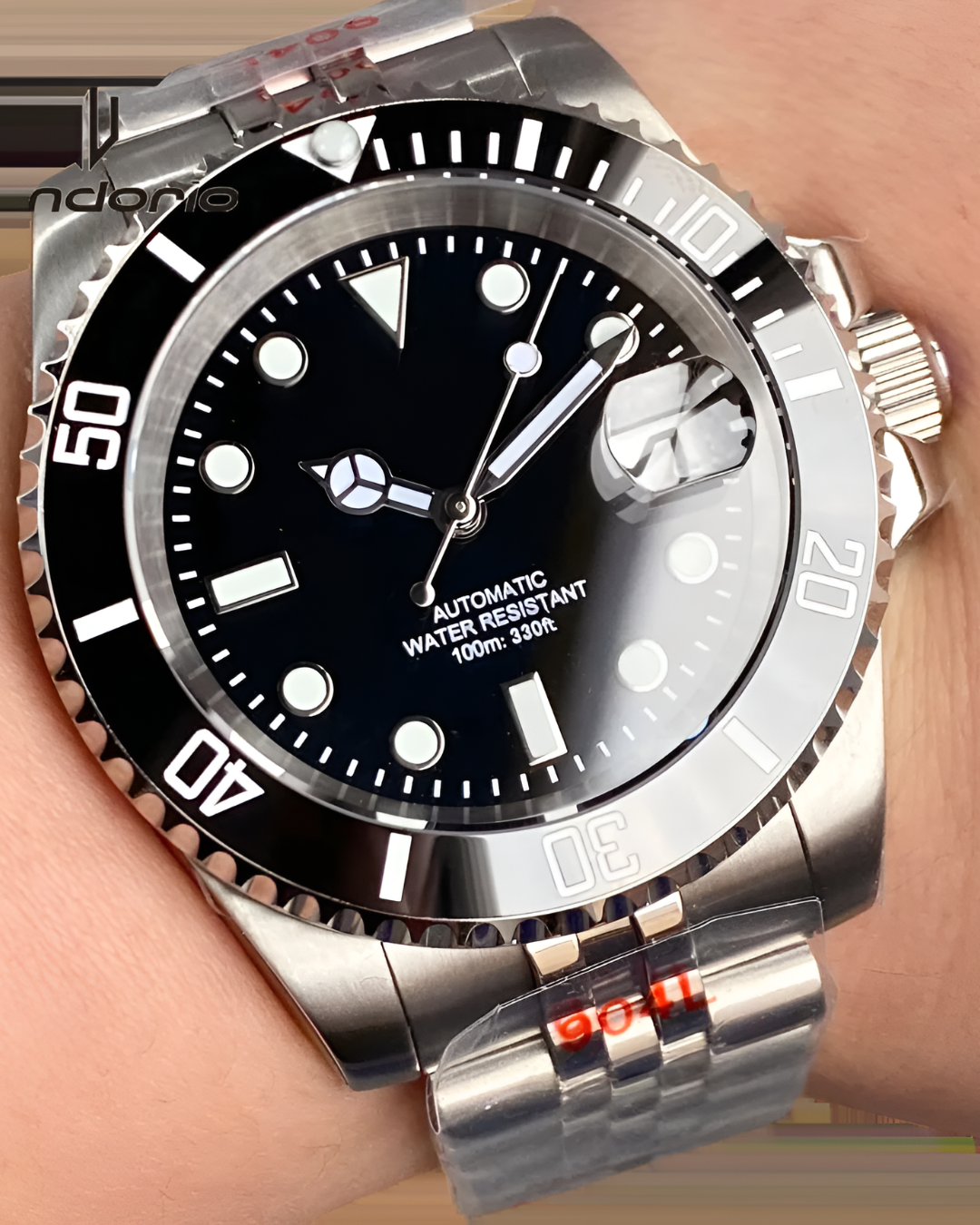 Relógio Masculino ZAFFIORA Tandorio NH35A | Automático, Mergulho, 40mm, Aço Inoxidável, Cristal de Safira, Bezel Rotativo e Luminous