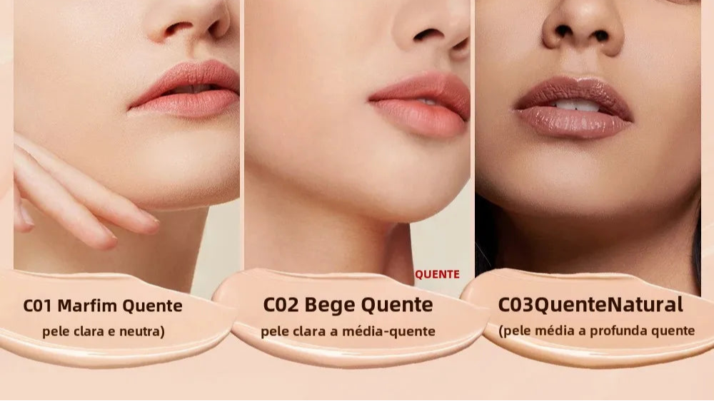 ZAFFIORA SkinLuxe by O.TWO.O – Base Líquida 30ml com Alta Cobertura e FPS30