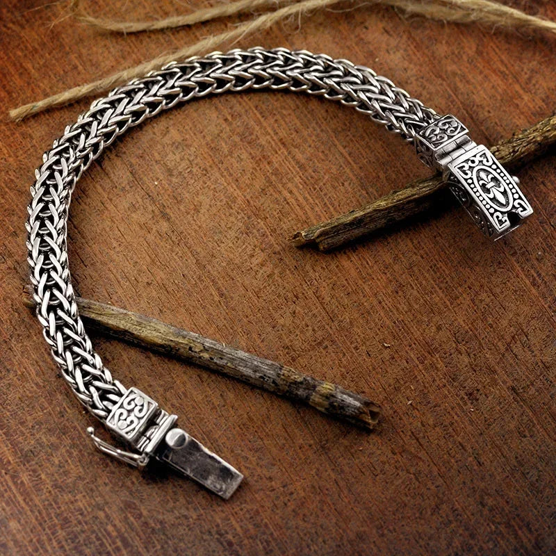 Pulseira Charm Bracelet D47 ZAFFIORA – Prata com Banho de Ouro Rosé, Unissex e Personalizável