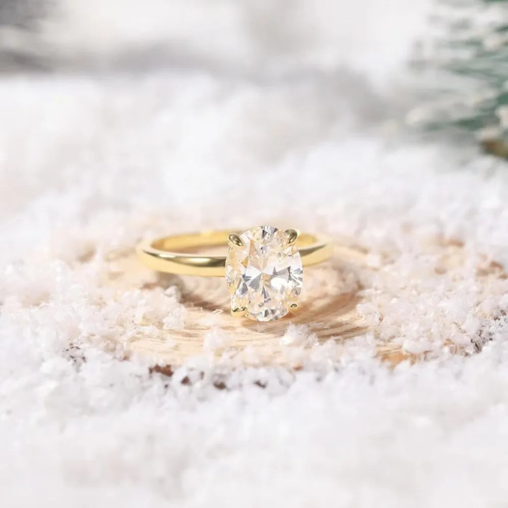 Anel de Noivado ZAFFIORA em Prata 925 com Zircônia – Elegância Clássica e Atemporal