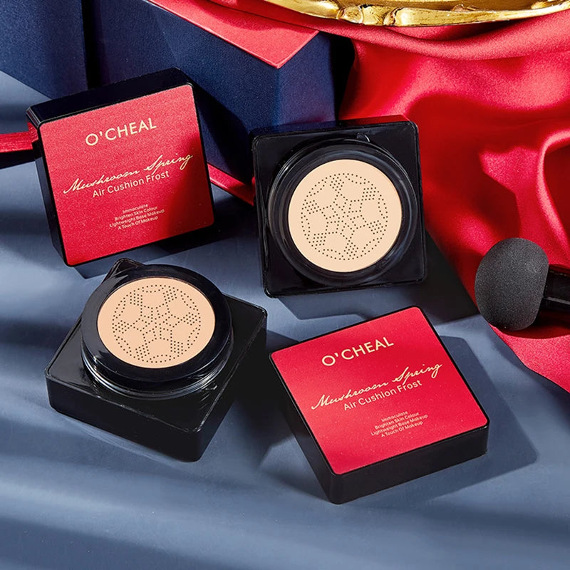 O'CHEAL Mushroom Cushion BB Cream ZAFFIORA – Base Líquida + Corretivo com Efeito Natural e Longa Duração