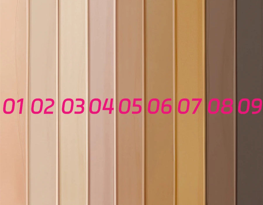 ZAFFIORA Base Líquida MCD M3035 – 9 Cores, Alta Fixação e Cobertura Natural