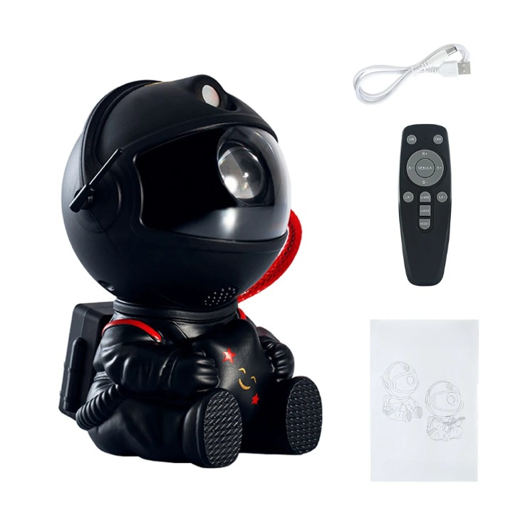 Projetor Astronauta Galaxy LED ZAFFIORA – Leve o Universo para o Seu Quarto