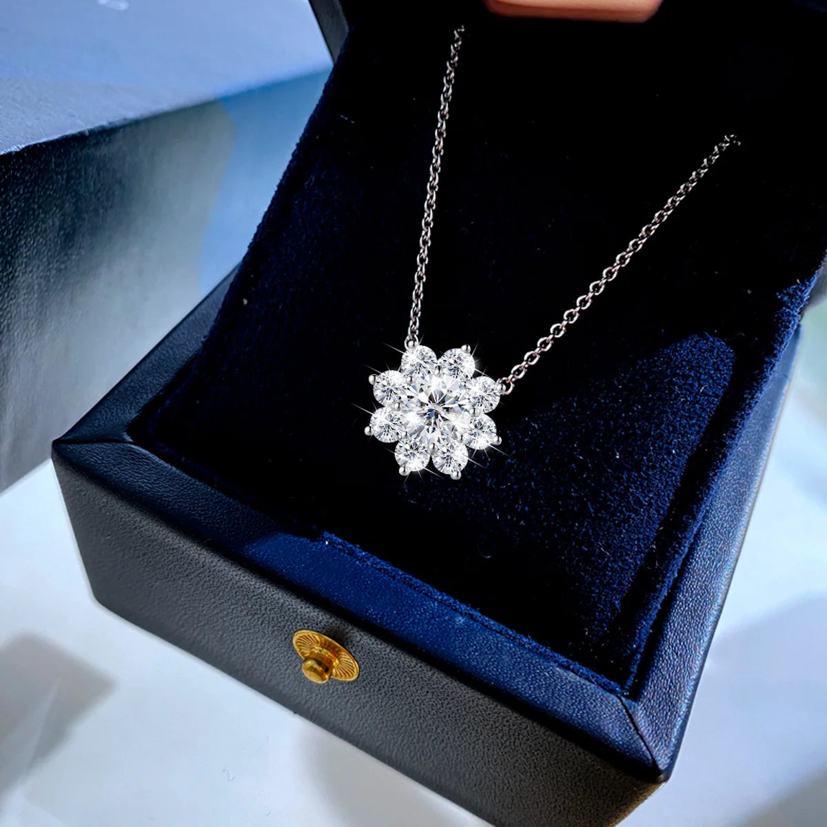 Colar ZAFFIORA® Moissanite – Elegância Suprema em Prata 925 com Pedra Certificada GRA