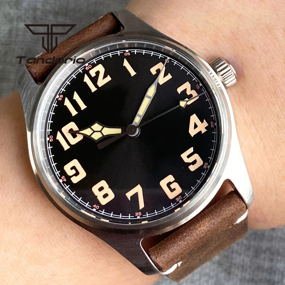 ZAFFIORA Tandorio 39mm – Relógio Automático Masculino com Movimento NH35A e Design Clássico
