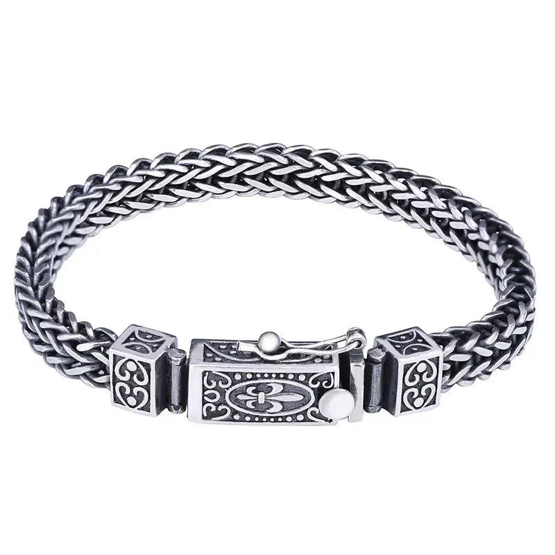 Pulseira Charm Bracelet D47 ZAFFIORA – Prata com Banho de Ouro Rosé, Unissex e Personalizável