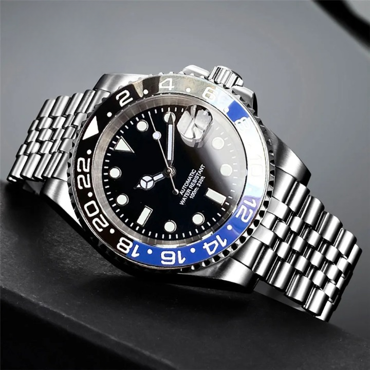Relógio Masculino ZAFFIORA Tandorio NH35A | Automático, Mergulho, 40mm, Aço Inoxidável, Cristal de Safira, Bezel Rotativo e Luminous