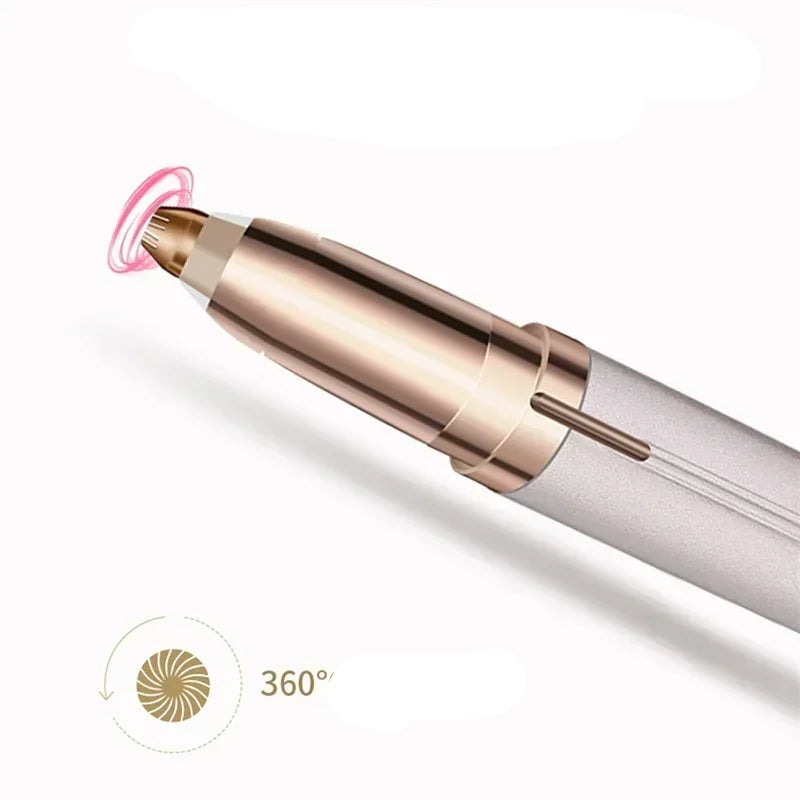 ZAFFIORA Mini Aparador Elétrico de Sobrancelhas USB – Remoção de Pelos Indolor e Automática