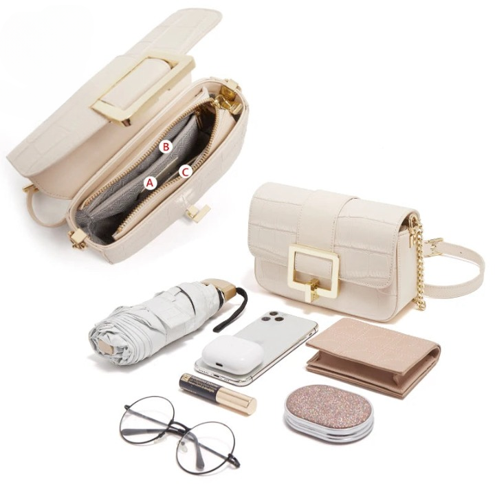 ZAFFIORA | Bolsa Feminina FOXER em Couro Legítimo – Design Exclusivo, Estilo Sofisticado