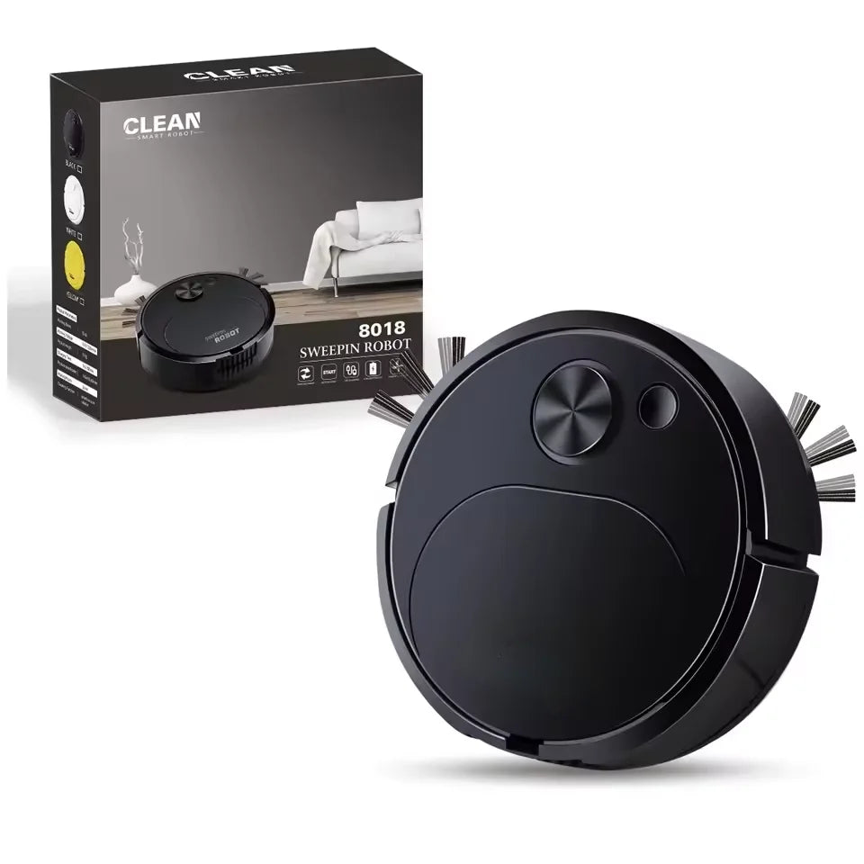 NOVO Aspirador de pó robô USB ZAFFIORA  3 em 1, inteligente, sem fio, 1500Pa, limpeza e varredura de piso para escritório doméstico