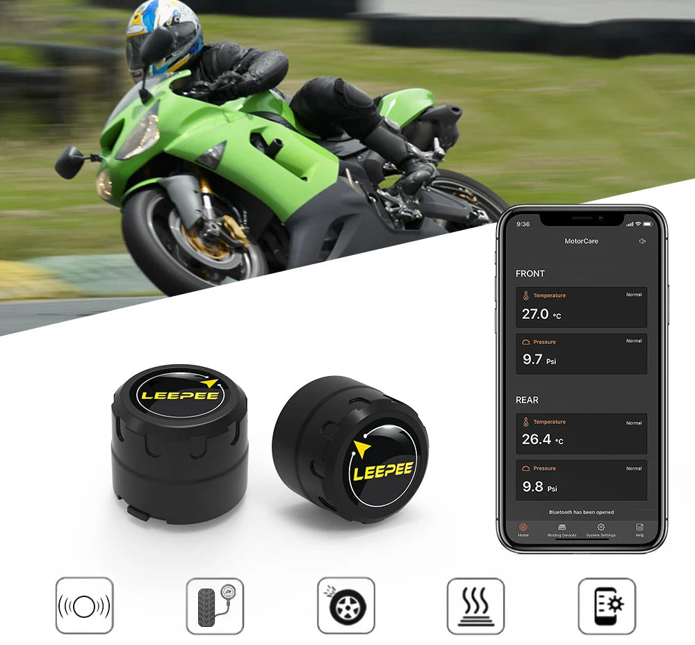 Sensor TPMS Inteligente para Motos – ZAFFIORA
