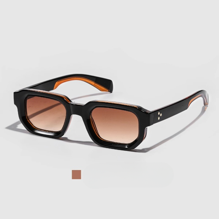 ZAFFIORA Óculos de Sol Masculino Ruiao 35100 – Retangular Premium | Lentes Degradê UV400
