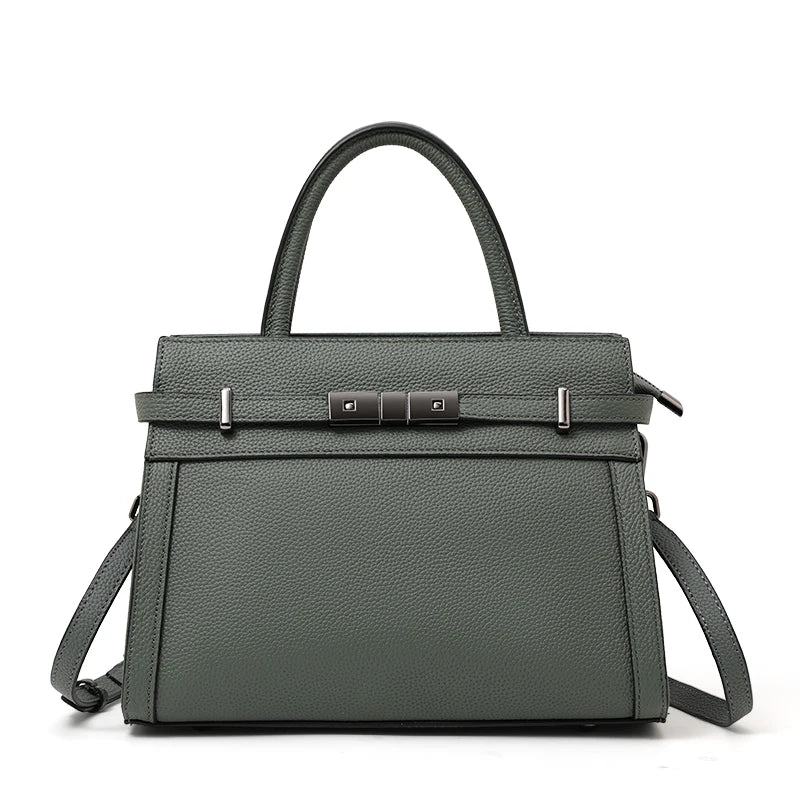 Bolsa de Couro Legitimo Aidrani – ZAFFIORA | Design Casual-Chic com Toque de Luxo
