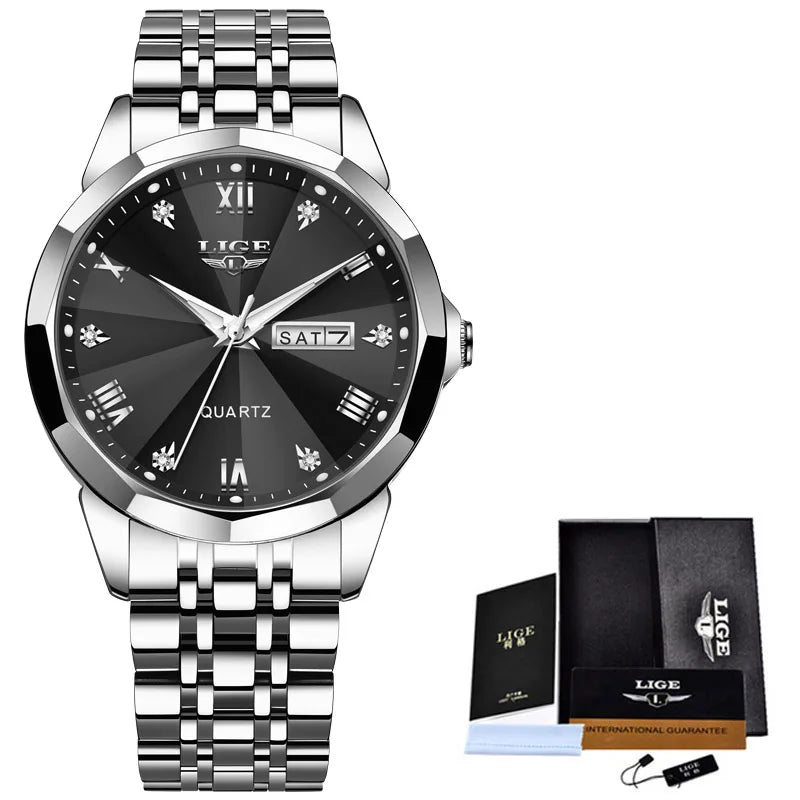 Relógio Feminino LIGE by ZAFFIORA — Estilo Atemporal, Funções Inteligentes e Elegância em Cada Detalhe