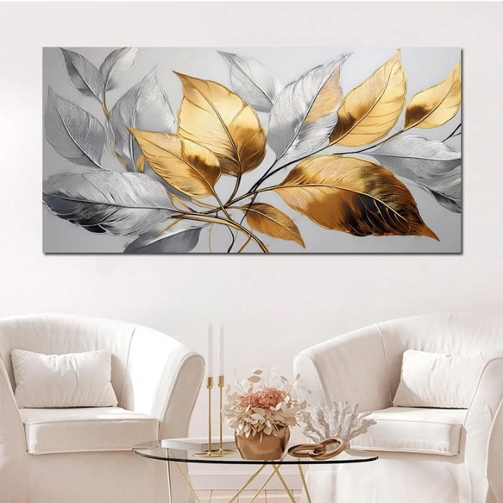 ZAFFIORA Arte em Tela – Pintura Moderna Abstrata de Peixes Koi em Canvas Premium