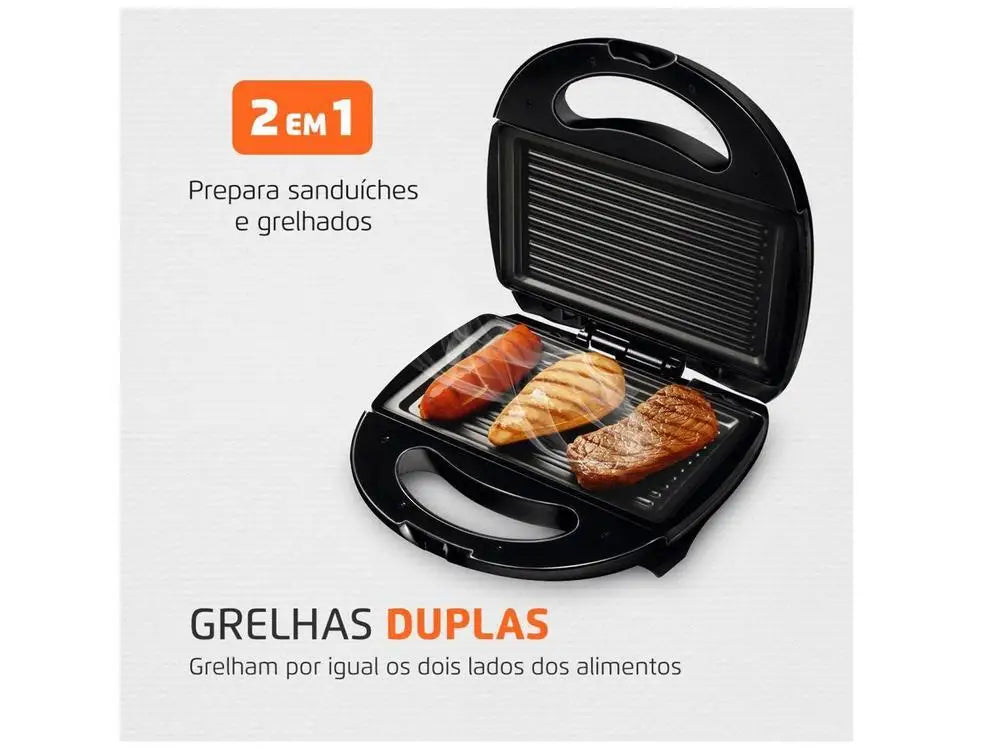 ZAFFIORA | Sandwiches Mondial Fast Grill S-12 Black 750W - 110V