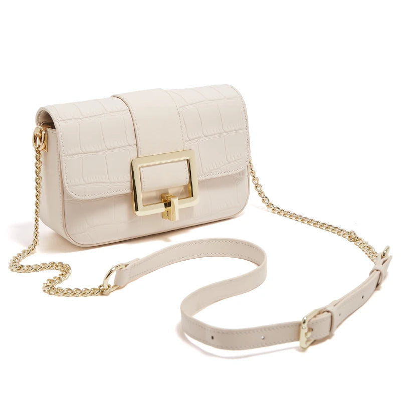ZAFFIORA | Bolsa Feminina FOXER em Couro Legítimo – Design Exclusivo, Estilo Sofisticado