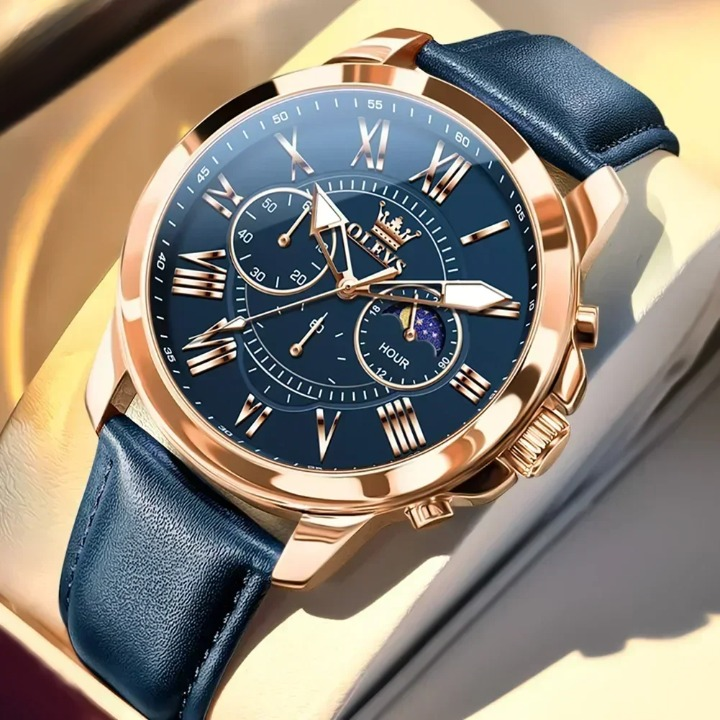 Relógio Masculino OLEVS 3632 by ZAFFIORA – Luxo, Durabilidade e Alta Performance com Design Sofisticado