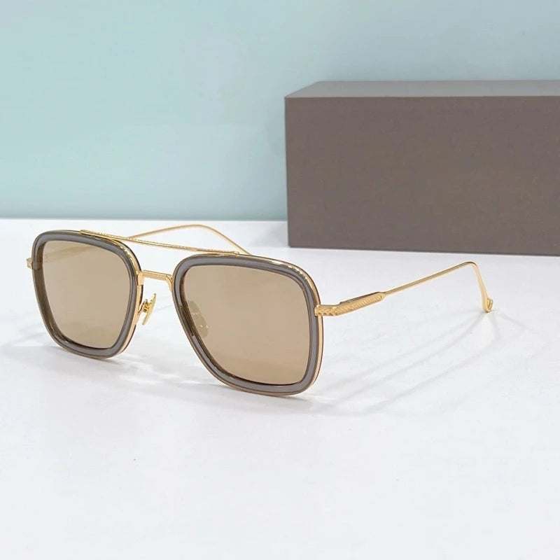Óculos de Sol Quadrado Fabuvision Unissex por ZAFFIORA – Elegância e Conforto ao Sol