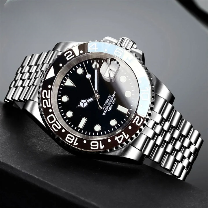 Relógio Masculino ZAFFIORA Tandorio NH35A | Automático, Mergulho, 40mm, Aço Inoxidável, Cristal de Safira, Bezel Rotativo e Luminous