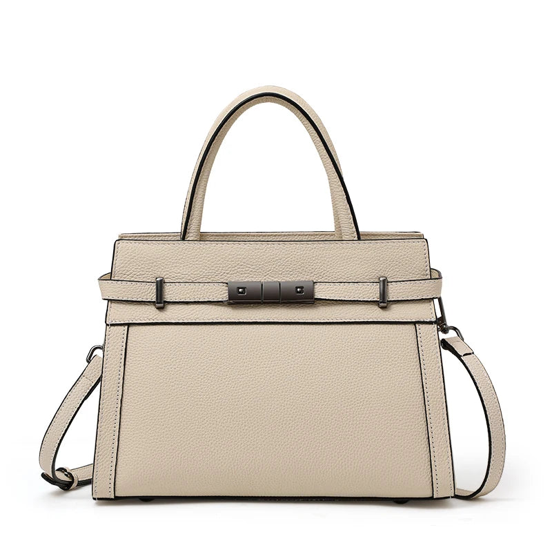 Bolsa de Couro Legitimo Aidrani – ZAFFIORA | Design Casual-Chic com Toque de Luxo