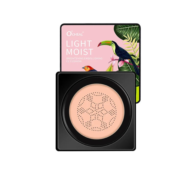 O'CHEAL Mushroom Cushion BB Cream ZAFFIORA – Base Líquida + Corretivo com Efeito Natural e Longa Duração