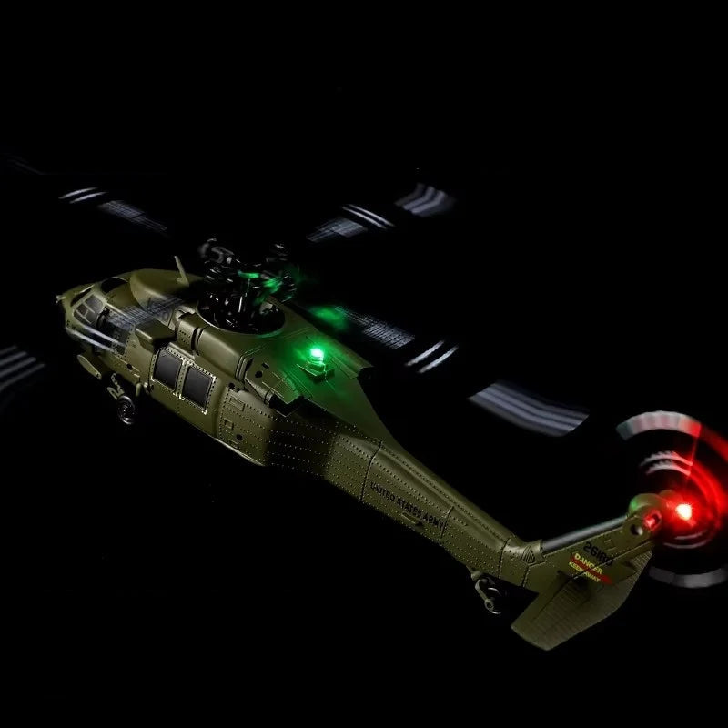 ZAFFIORA | Helicóptero RC XK K170 UH-60L – Realismo Militar, Estabilidade e Potência em Cada Voo