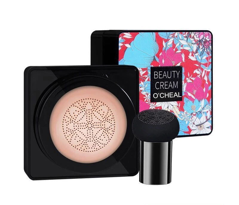 O'CHEAL Mushroom Cushion BB Cream ZAFFIORA – Base Líquida + Corretivo com Efeito Natural e Longa Duração