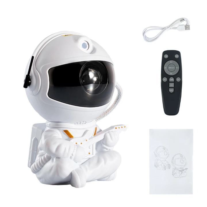 Projetor Astronauta Galaxy LED ZAFFIORA – Leve o Universo para o Seu Quarto