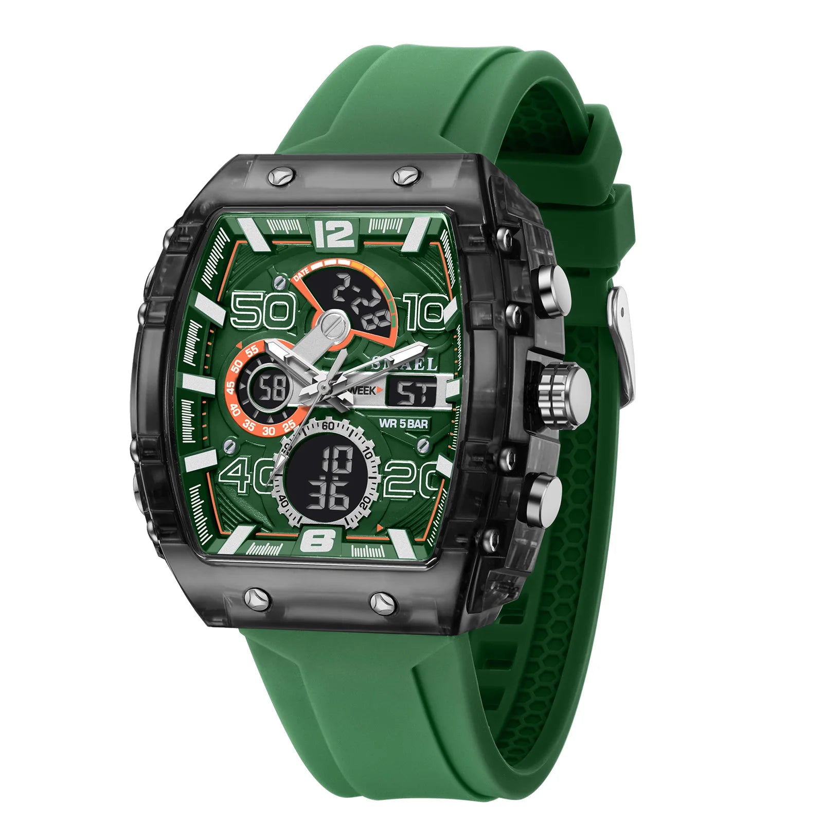 Relógio Masculino ZAFFIORA SMAEL 8109 – Sofisticação Esportiva para Homens que Valorizam Funcionalidade e Estilo