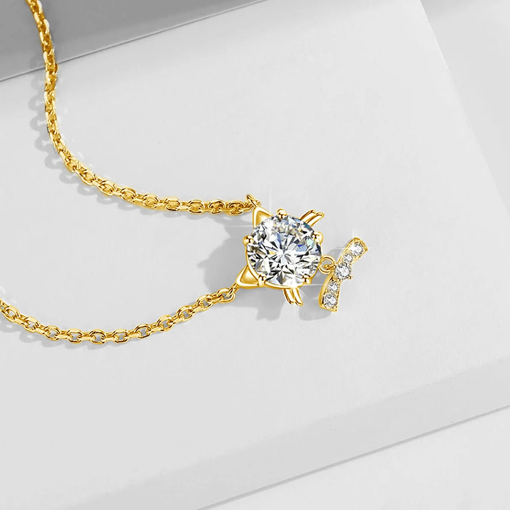 Colar ZAFFIORA Moissanite em Prata 925 com Certificação GRA – Joia Exclusiva com Design Delicado e Brilho Incomparável