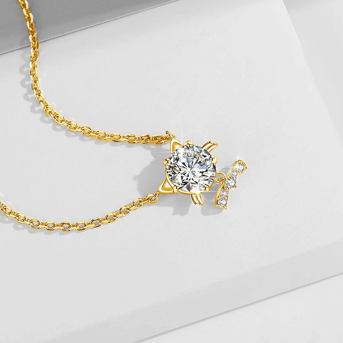 Colar ZAFFIORA Moissanite em Prata 925 com Certificação GRA – Joia Exclusiva com Design Delicado e Brilho Incomparável