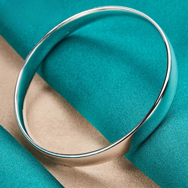 Pulseira Prata 925 Maciça Doteffil 10mm Lisa Unissex – ZAFFIORA