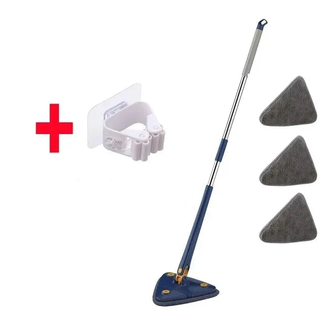 Mop Premium Triangular ZAFFIORA — Limpeza Eficiente com Design Sofisticado